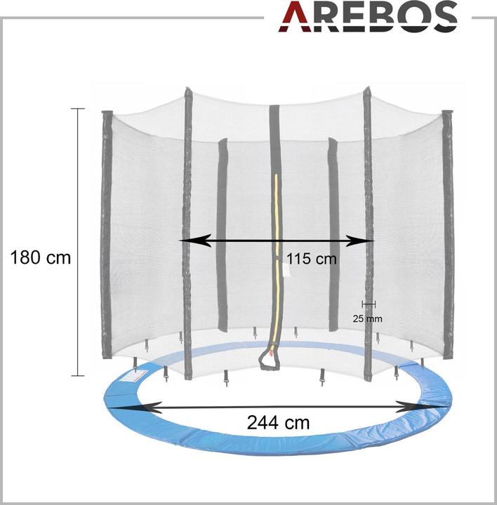 Produktbild Arebos Randabdeckung & Sicherheitsnetz