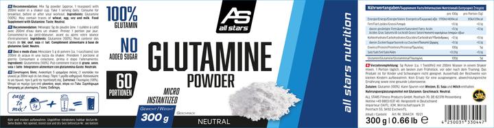 Produktbild All Stars Glutamine Powder (300G Dose) (Neutral, 1 Stk., 400 g)