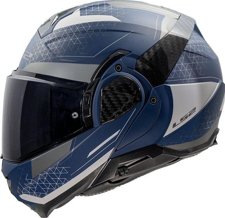Actual product image LS2 FF910 ADVANT II ASTRAL Klapphelm matt navy blau-grau XS (XS)