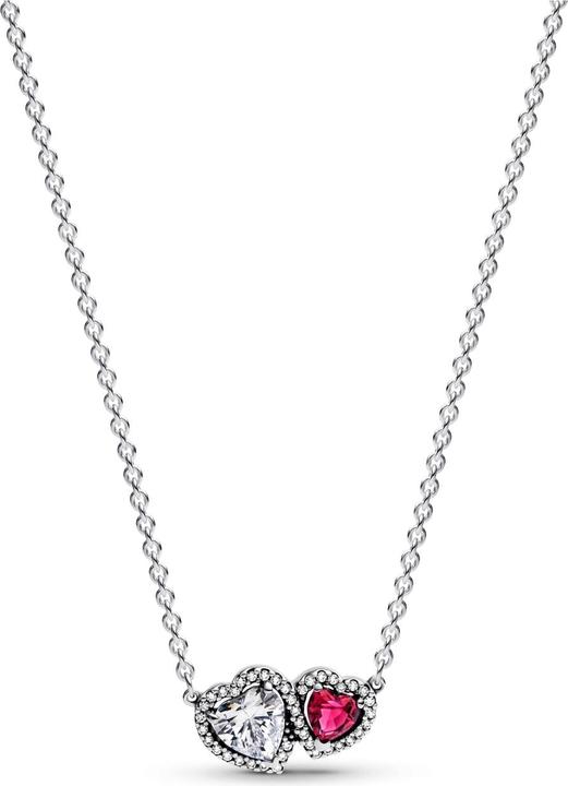 Produktbild Pandora Necklace with pendant Halo Hearts (Silber 925, 45 cm)