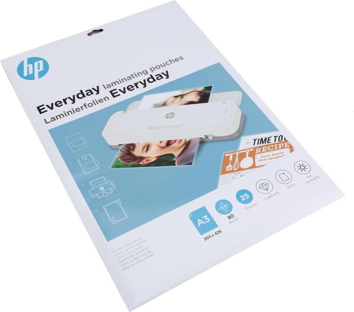 HP Laminating film Everyday A3, 80 µm, 25 pieces, glossy (A3, 25 Piece, 80 µm)