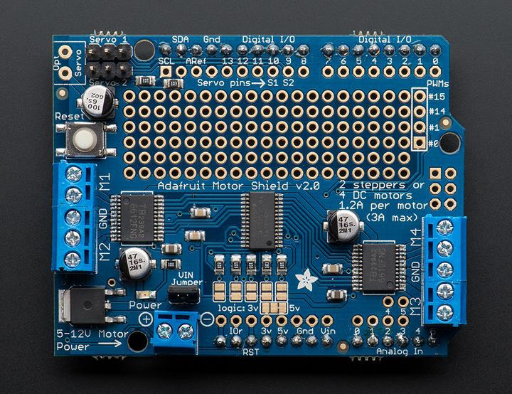 Actual product image Adafruit Motor/Stepper/Servo Kit V.2 (Shield)