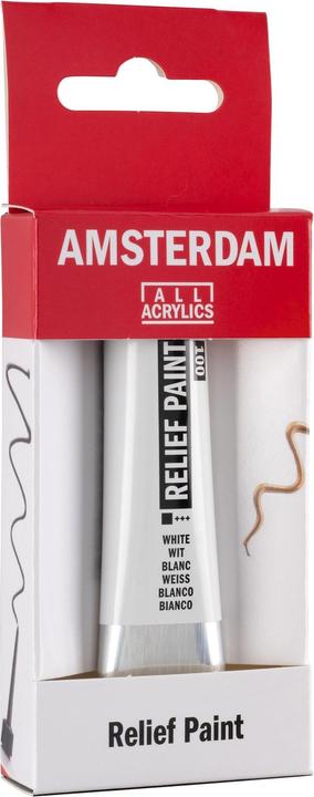 Image du produit Amsterdam Peinture acrylique Reliefpaint 100 (Blanc, 20 ml)