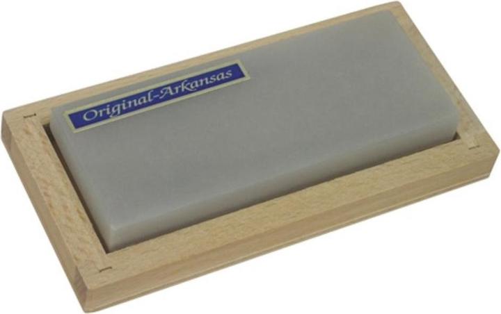 Immagine prodotto Friedrich Müller Pietra per affilare L100xW40mm Arkansas Naturale Fine in scatola di legno