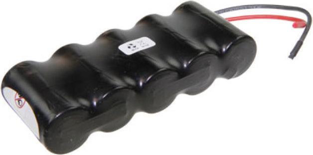 Saft Notbeleuchtungs-Akku F1x5 VNT C mit Kabel 10cm mit offener Litze 6V, 2500mAh (1 Stk., 2500 mAh, Ladegerät inkl. Akku)