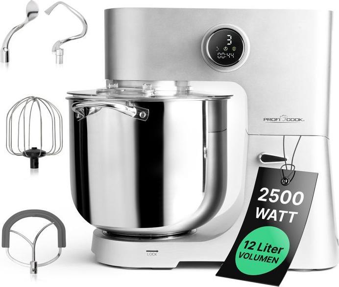 Actual product image Clatronic ProfiCook Kneading machine PC-KM 1254 Aluminium (2500 W)