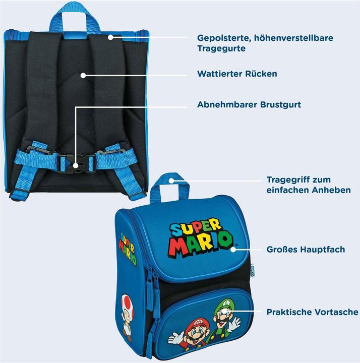 Produktbild Scooli Rucksack Cutie Super Mario 6.5 l, Gewicht: 290