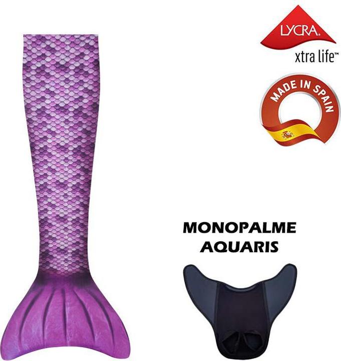 Kuaki Mermaids Meerjungfrau-Kostüm mit Monoflosse Aquaris