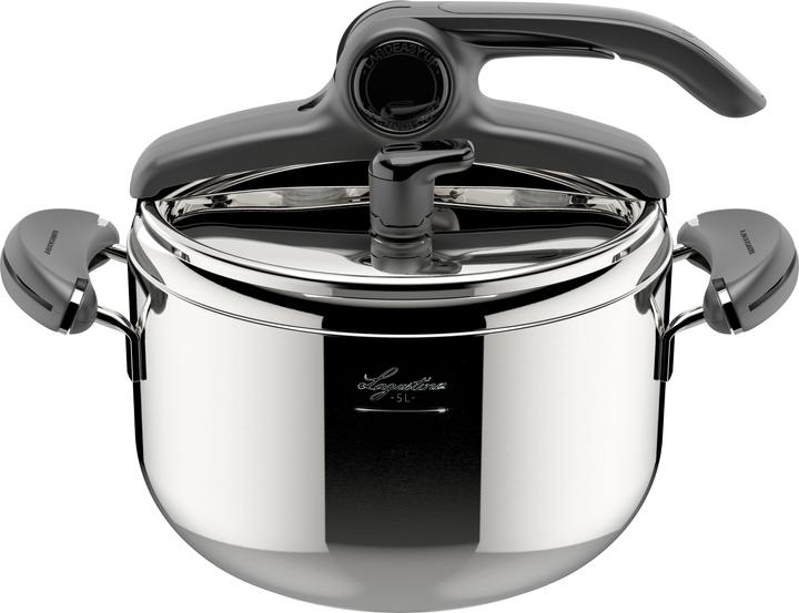 Lagostina Mia snelkookpan, 22 cm, 5 L (22 cm, Snelkookpan, Roestvrij staal)