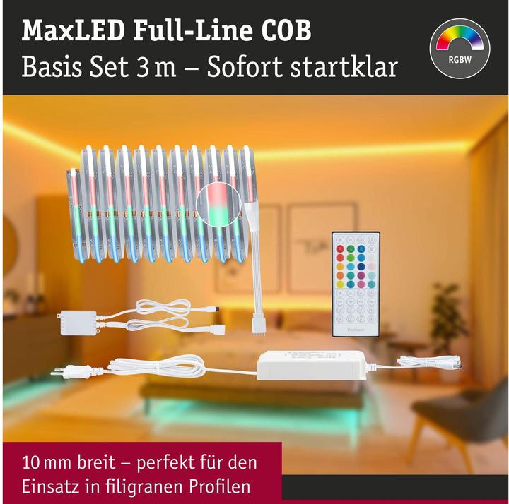 Actual product image Paulmann MaxLED 1000 Full-Line COB Stripe Set (RGBW, 300 cm, Indoor)