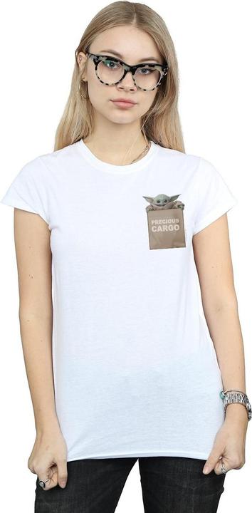 Image du produit Star Wars - T-shirt THE MANDALORIAN PRECIOUS CARGO FAUX POCKET - Femme (L)