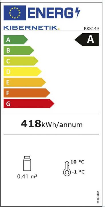 Energy Label Kibernetik FSP RKS149 Retro (168 l)