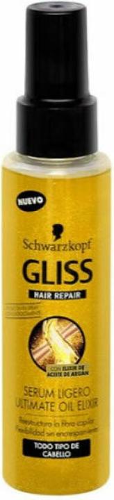 Actual product image Schwarzkopf GLISS HAIR REPAIR ultimate oil elixir serum ligero 100 ml (100 ml)