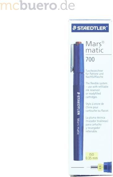 Produktbild Staedtler Tuschstift Mars matic 700 (Blau, 1 x)