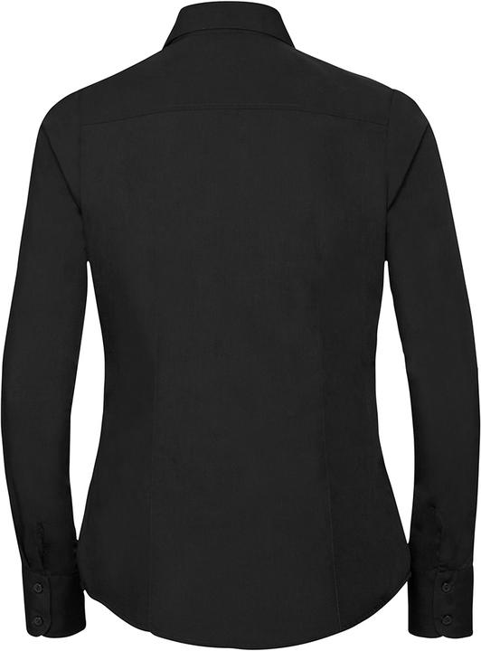 Actual product image Russell Collection Poplin Blouse Shirt Long sleeve Easy care Tailored (4XL)
