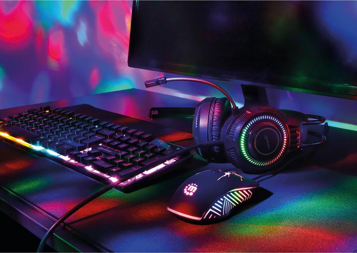 Produktbild Manhattan RGB LED Over-Ear USB Gaming-Headset (Kabelgebunden)