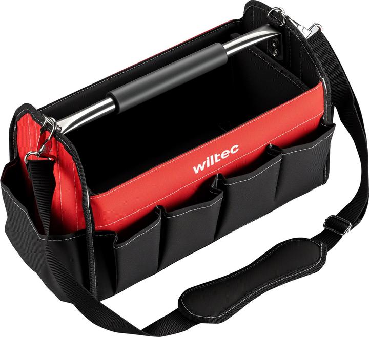 Immagine prodotto Wiltec Borsa porta attrezzi 41x19x25,5 cm Borsa da lavoro 14 scomparti Borsa porta attrezzi Cinturino