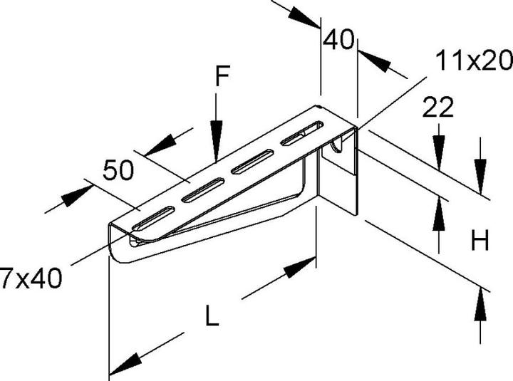 Produktbild Niedax Ausleger