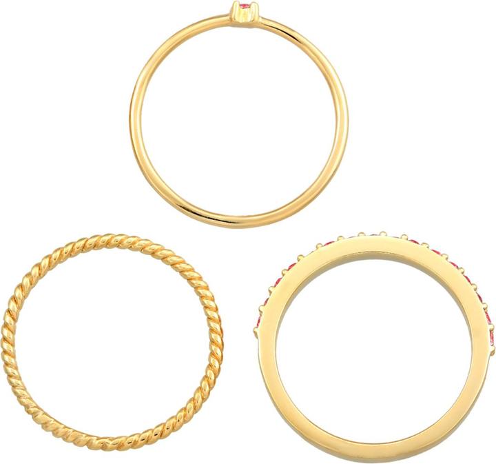 Immagine prodotto Elli Anello con cristalli pastello multicolore in argento 925 (54, 925 Argento)