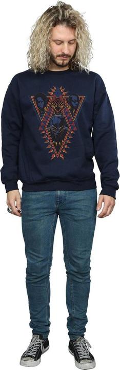 Immagine prodotto Felpa uomo Black Panther Tribal Heads in cotone (XL)