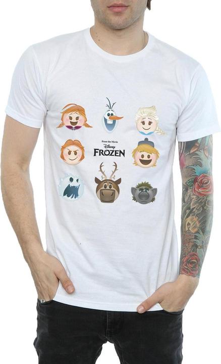 Actual product image Disney Mens Frozen Heads T-Shirt (XXL)