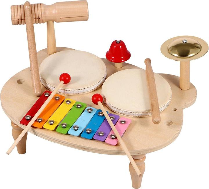 Actual product image Activity Board Wooden music toy for children, multifunctional music drum table, early education