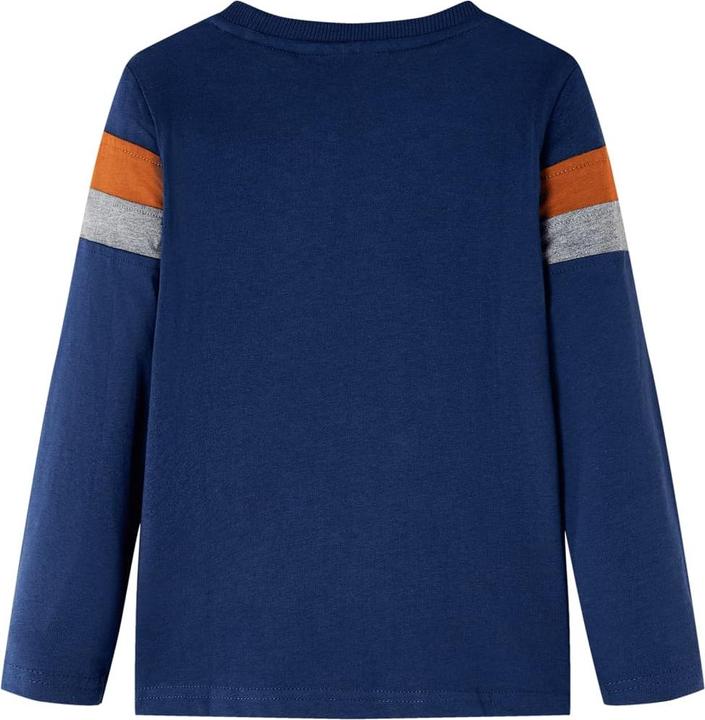 Produktbild VidaXL Kinder-Langarmshirt Marineblau 128,Material: 100 (128)