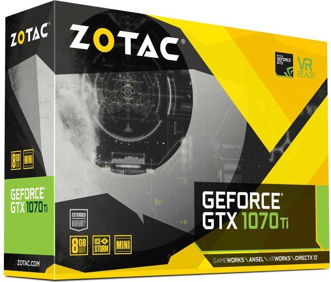 Actual product image Zotac GeForce GTX 1070 Ti Mini (8 GB)