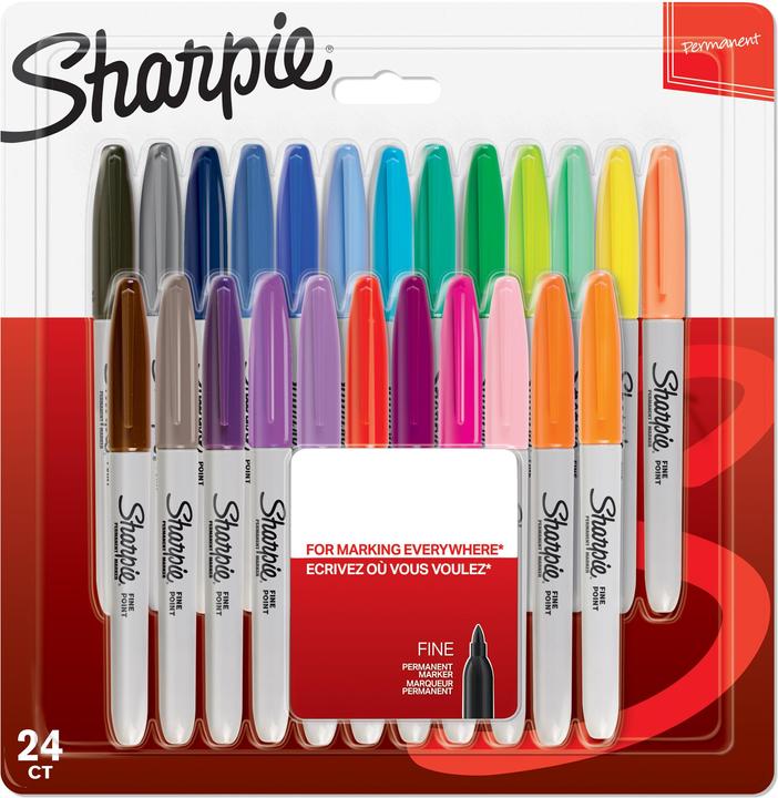 Actual product image Sharpie Marker (Multicoloured, 1 mm, 24 x)