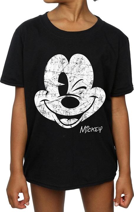 Immagine prodotto Disney T-shirt bambina con viso di Topolino in cotone (128)