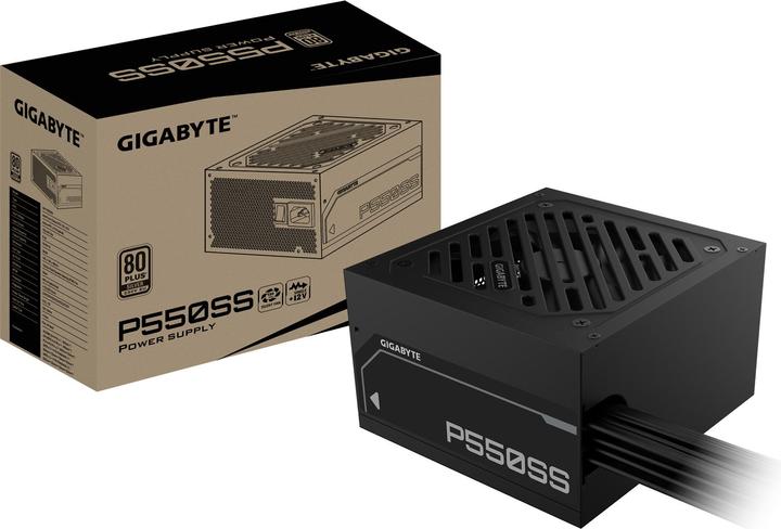 Produktbild Gigabyte Power Supply||550 Watts|Efficiency 80 PLUS SILVER|PFC Active|MTBF 100000 hours|GP-P550SS (550 W)