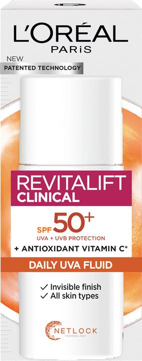L'Oréal Paris L'Oréal - Revitalift Clinical Daily Moisturising Fluid SPF50 - 50ml (Suntan cream, SPF 50, 50 ml)