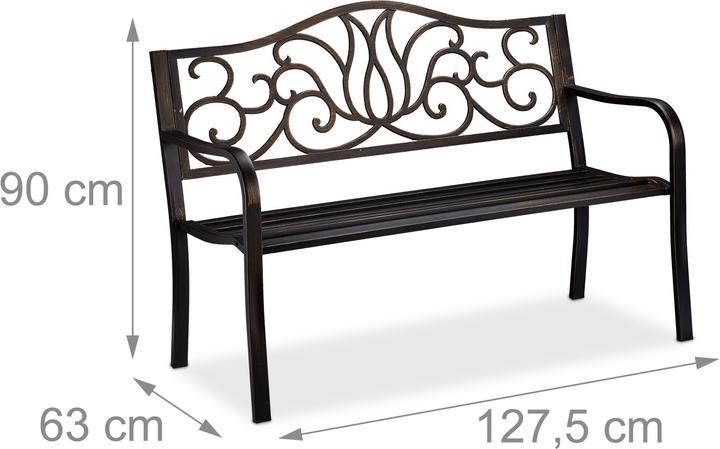 Image du produit Relaxdays Banc de jardin