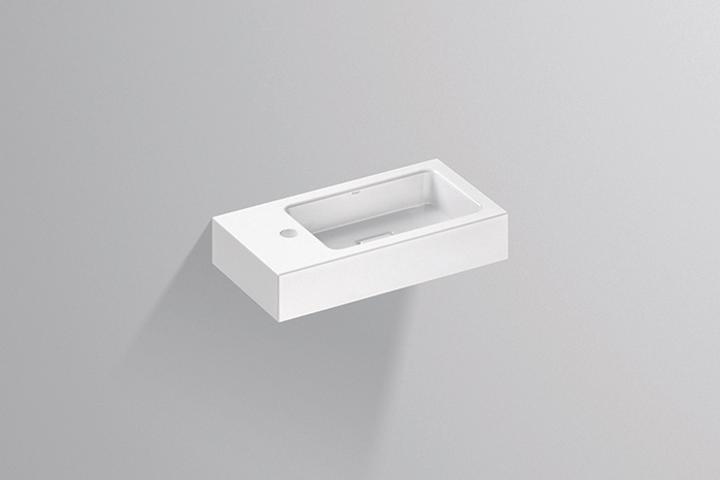 Image du produit Alape Lavabo WT.XS500H.R, rectangulaire L : 500mm H : 100mm P : 268mm, 4292000000, blanc (268 mm, 500 mm)