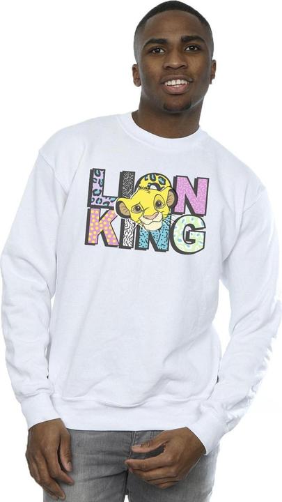 Actual product image Disney Mens The Lion King Pattern Logo Sweatshirt (M)