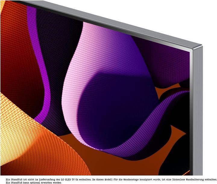 Produktbild LG OLED65G48LW 4K OLED evo TV (2024) Gallery Design 164 cm (65) (65", G4, OLED, 4K, 2024)