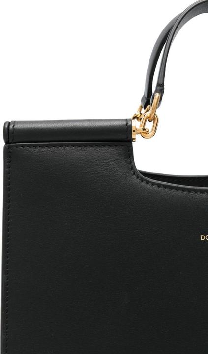 Produktbild Dolce & Gabbana small sicily shopping bag in black leather