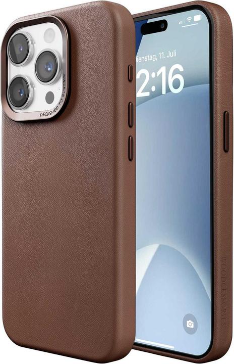 Actual product image Woodcessories Bio Leather Case (Apple iPhone 15 Pro)