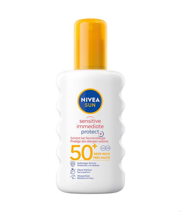 Produktbild NIVEA Sun Sensitive Immediate Protect Sonnenspray (Sonnenspray, SPF 50+, 200 ml, 233 g)