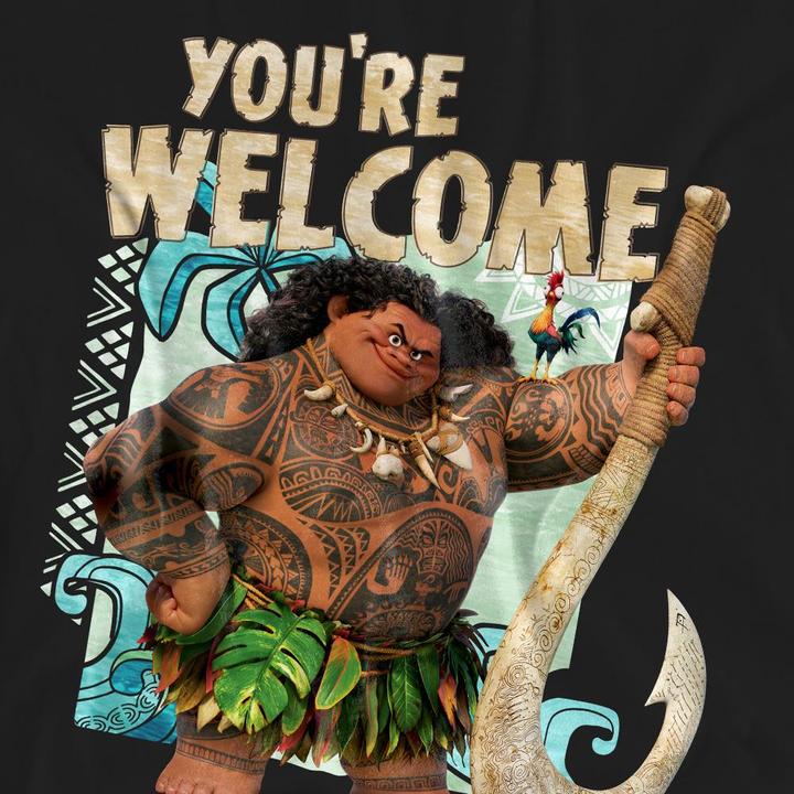 Actual product image Moana Unisex Adult You're Welcome Maui T-Shirt (XXL)