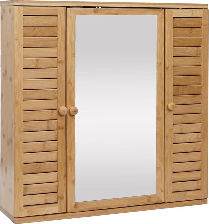 Image du produit Mendler Armoire de toilette HWC-B18, bambou 60x60x15cm (60 x 60 x 60 x 15 cm)