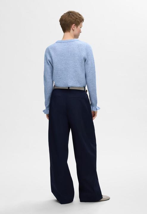 Image du produit Selected Femme Pull en tricot à manches ruchées (S)