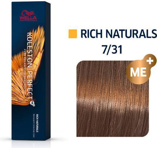 Actual product image Wella Koleston Perfect Me+ (7/31 medium blonde gold-ash)