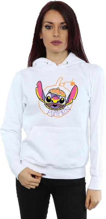 Actual product image Lilo & Stitch Womens/Ladies Pumpkin Head Hoodie (4XL)