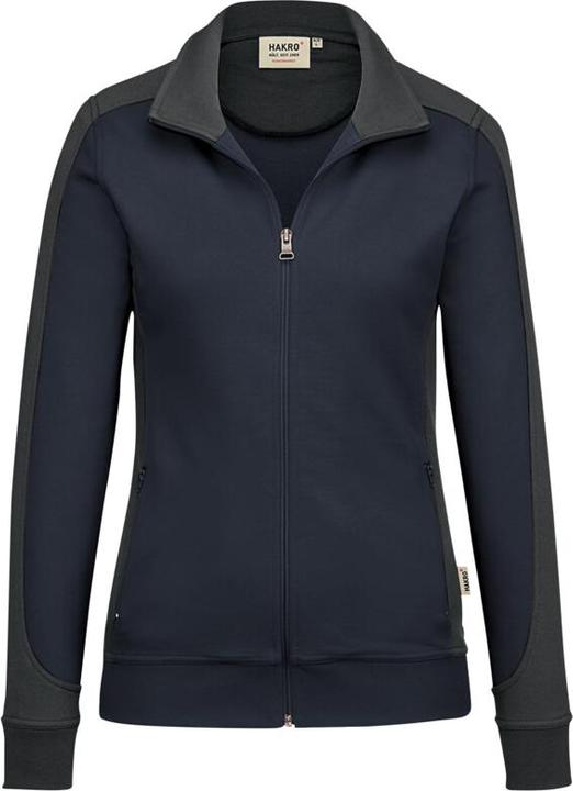 Actual product image Hakro Ladies Sweat Jacket Contrast Performance ink/anthr. M (M)