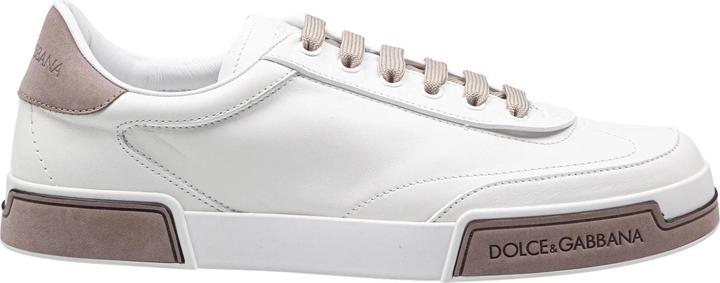 Produktbild Dolce & Gabbana portofino yatch sneakers in calfskin color white and dove grey (40)