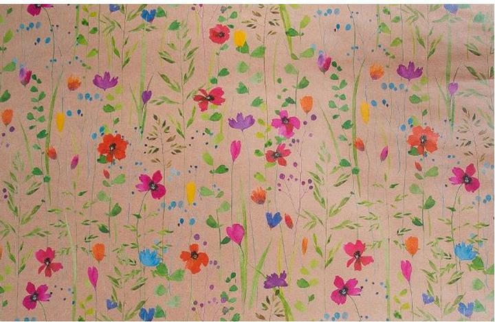 Image du produit Artebene Papier cadeau Papier kraft Pré fleuri (Papier cadeau)