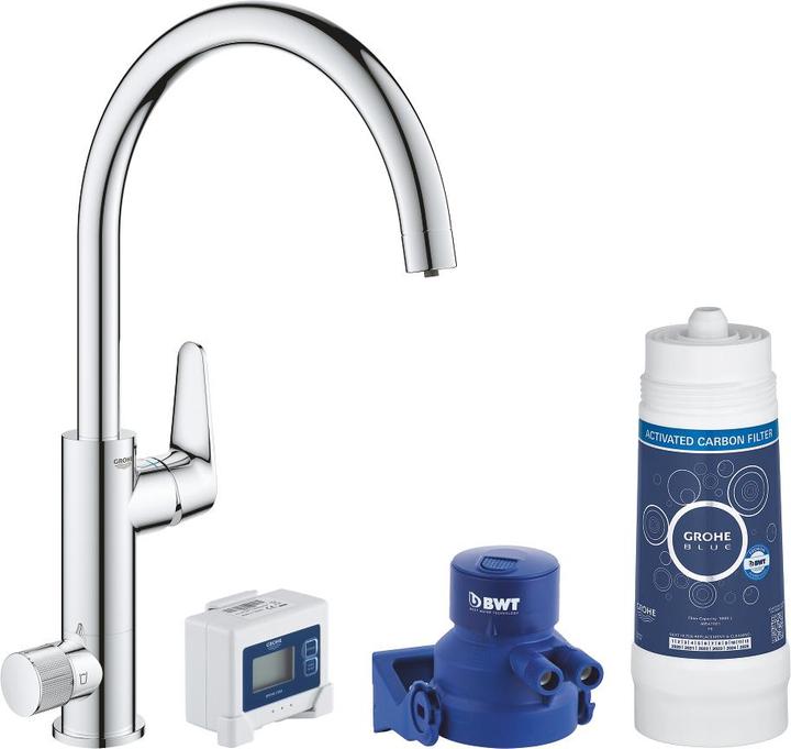 Image du produit Grohe Robinet de cuisine avec fonction filtre Blue chromé brillant 30385000