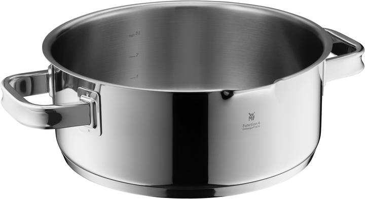 Produktbild WMF Bratentopf FUNCTION 4 Platin (24 cm, Bräter + Schmortopf, Edelstahl)