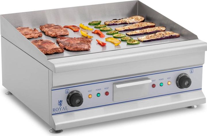 Actual product image Royal Catering Electric Griddle - 60 cm - smooth - 2 x 3200 W (0.01 kW)